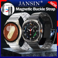 No Gaps สาย สําหรับ Samsung Galaxy Watch Ultra 7 6 Classic 47mm 43mm Galaxy Watch 7 6 5 4 40mm 44mm แม่เหล็ก สายนาฬิกาข้อมือสเตนเลส โลหะ Watch 5 Pro 45mm Watch 4 Classic นาฬิกาสมาร์ท สายนาฬิกา. 