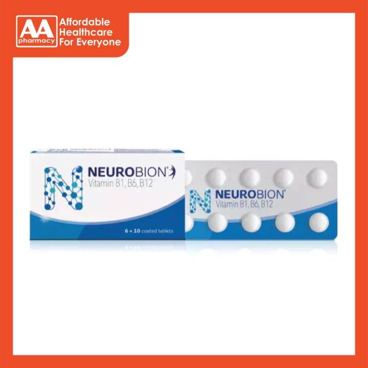 Neurobion (Vitamin B1,B6,B12) Tablet 60's | Lazada