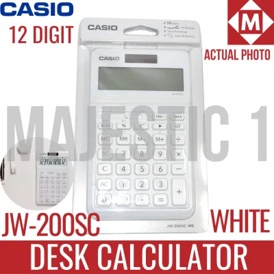 Casio 12 Digit Compact Desk Type Calculator JW-200SC