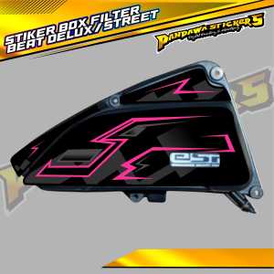 STICKER BOX FILTER BEAT DELUXE - STREET / STRIPING PELINDUNG BOX FILTER BEAT DELUXE - BEAT STREET
