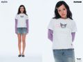 STYLIST | Kuromi - Regular Tee TripleHeartWhite เสื้อยืดพอดีตัว คุโรมิ. 
