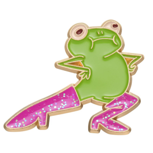 Stylish Backpack Pin Accessories Cartoon Frogs Brooch Pin for Women High Heeled Shoes Novelty Fashion Item