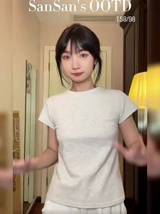 Shipped from China [BIN] Niche Lazy Style Knitted Sweatshirt Jacket for Women Autumn Winter 2023 New loose-fitting slimming gray hooded sweater top