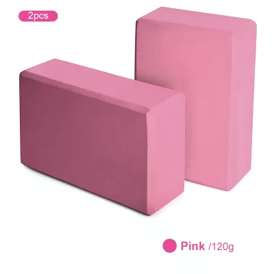 GYM·PRO 2 pcs Yoga Block Supportive Latex-Free EVA Foam Soft Non-Slip Surface for General Fitness Pilates Stretching and Meditation