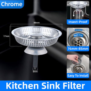 Kitchen Sink Drainage Filter Pop-up Sink Stopper Combination Anti-clogging Sink Food Catcher Basket Quick Drainage Odor Filter Sink Stopper Universal