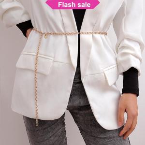 Flash Sale Fashion Women Lady Waist Chain Belt Metal Color Waistband Chain Belt For Dress Shirts Clothes Accessories
