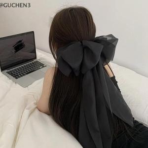 GUCHEN3🦋 Siêu Cổ Tích Ribbon Bowknot tóc Clip công chúa ngọt ngào mùa xuân Clip cao cấp bầu không khí mũ nón Phụ kiện tóc