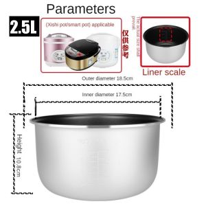 ricecooker pot 1.0liter&5cups suitable 2.5L capacity ricecooker gaabor non rust liner