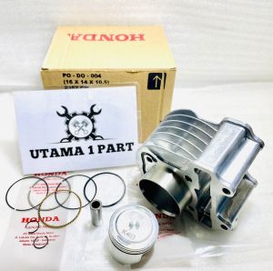 BLOCK PISTON SET BEAT FI ESP BEAT POP BEAT STREET SCOOPY FI ESP VARIO 110 FI ESP KODE K44 STATER HALUS TAHUN 2015 SAMPAI 2019 BLOK CYLINDER SEHER BORING COMP BARU ORI HONDA BERGARANSI