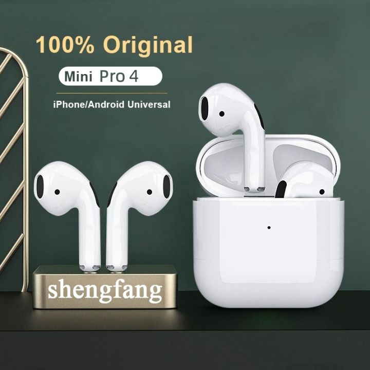 100 Original 4th Gen Mini Bluetooth Earphone Pro 4 TWS Wireless