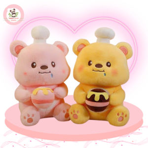 Gấu Bông Gấu Teddy Bear Đầu Bếp Ôm Bánh Mật Ong Cho Bé HADA
