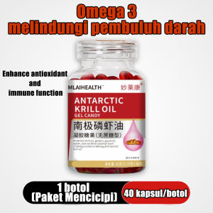 Kapsul Minyak Krill Antartika Astaxanthin Suplemen Omega 3 Mengandung Fosfolipid Baik Untuk Kesehatan Jantung Dan Sendi Bersifat Antioksidan Pelindung Suplemen Makanan Alami Cepat Diserap Aman