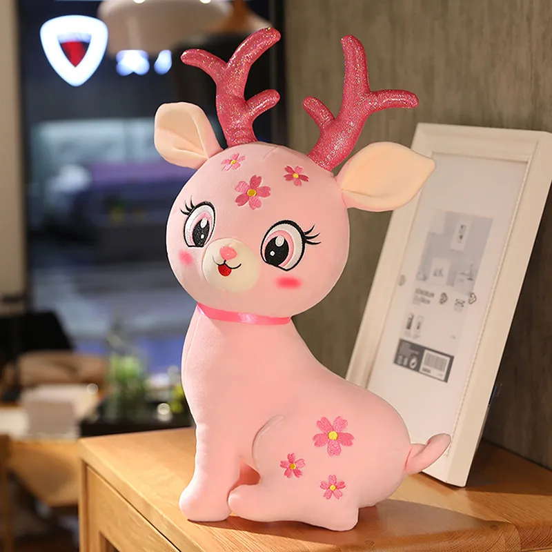 Boyroom 2023 new Cute Deer Plush Toy Soft Reindeer Stuffed Animal