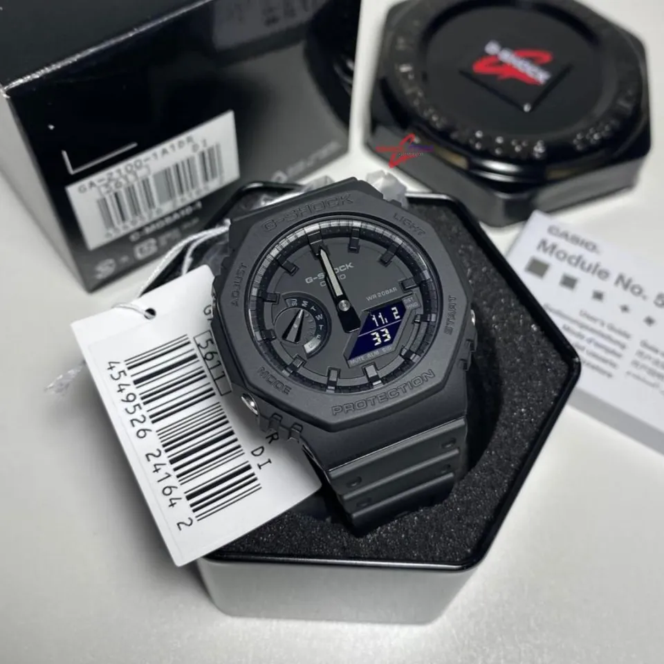OFFICIAL WARRANTY) Casio G-Shock GA-2100-1A1 Carbon Guard Core
