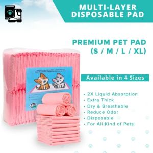 (2X Absorption) Pet Training Pad Extra Thick Wee Pee Sheet Puppy Kitten Dog Cat Diapers Rabbit Anjing Kucing