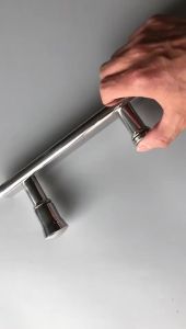 304 Stainless steel shower Single handle bathroom glass doors  handle Mirror surface  Hole pitch145mm 300mm 350mm 400mm 500mm