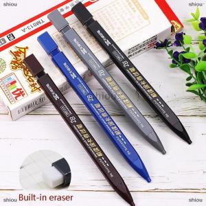 [COD] shiou Dày Đầu phẳng cơ khí Bút chì vẽ 2B với nạp bút chì văn phòng Nguồn cung cấp văn phòng viết tự động văn phòng đồ dùng học tập