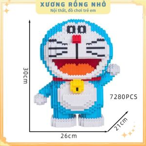 Đồ chơi lắp ráp mô hình Doraemon 3D nhân vậy hoạt hình size trung 30cm trưng bày trang trí