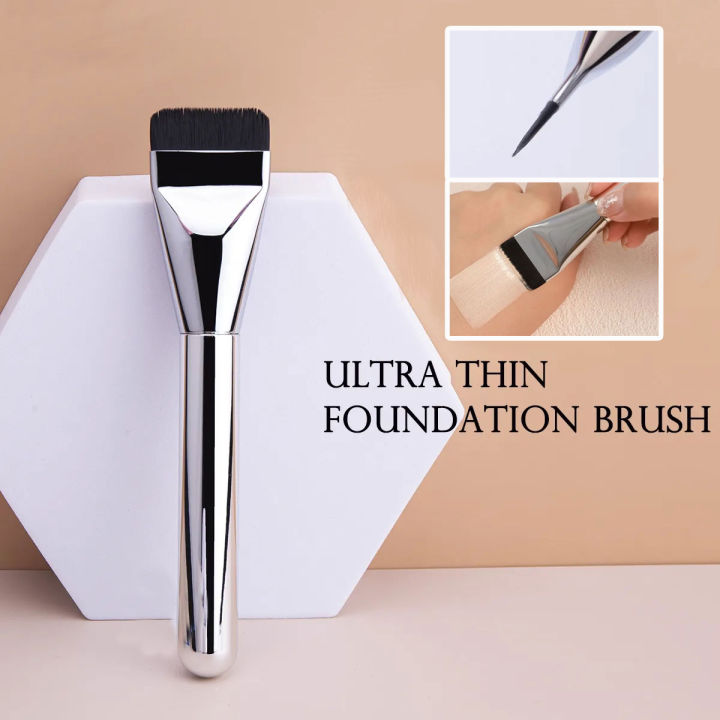 Dorisna Ultra Thin Foundation Brush Lightweight and Thin Face Contour Brush Flat Contour Brush