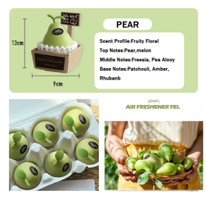 【SG】Fruit-shaped Fragrance Scented Gel Air Fresheners Aroma Deodorant Creative Fruits Air Freshener for Room/Toilet/Car