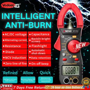 [Vodool Flagship Store]ANENG ตัวหนีบ ST170 มัลติมิเตอร์พร้อมหน้าจอแบ็คไลท์แบบ HD เครื่องทดสอบที่หนีบแบบไม่สัมผัสเครื่องมือช่างไฟฟ้าขนาดเล็ก