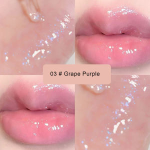3D Lip Gloss Transparent Holographic Lip Plumping Shiny Pearl Moisturizer Color-Changing Oil Lip Makeup Plumper Nutritious Care