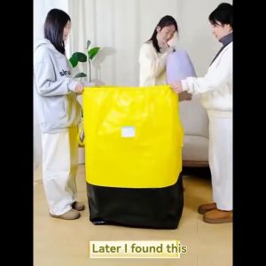 MLADEN Waterproof Logistics Woven Bag Thickened Heavy-Duty Bag Moving Bags Reusable Moving Storage Bag Home Organizer
