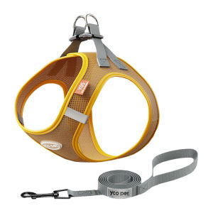 HamshMoc Anti-Pull Dog Harness And Leash Set Adjustable Breathable Pet Harness Durable Dog Lead Rope With Easy Control Handle For Small Medium Dogs