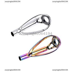 zuoyingdu064194 1ชิ้นแหวนนำปลายด้านบนสีเงิน สีรุ้งปราศจากการพันกันสำหรับอุปกรณ์ตกปลาคันเบ็ดหมุน