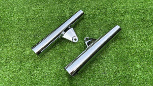 Cặp tay thỏ phuộc trước -inox xi ken -xe 67