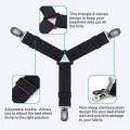 B.S.B 4 Pcs Bedsheet Buckle Bed Skid Proof Clothes Trouser Curtain Clip Bedside Hold Klip Cadar Tilam (RANDOM COLOR). 