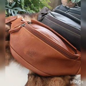 กระเป๋าคาดอก กระเป๋าคาดเอว กระเป๋าหนังแท้ สินค้า OTOP ราชบุรี