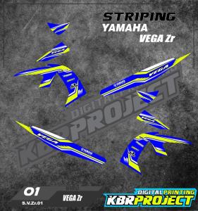 ( COD ) VEGA ZR STICKER STRIPING MOTOR YAMAHA  VEGA ZR IP.01 STRIPING VARIASI RACING