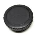Front Cover & Rear Lens Cap for Canon Penutup Lensa Kamera Tutup Tutupan Pelindung Lensa DSLR Dari Debu Kotoran Lens Protector Kamera Camera Hobi Foto Photo Fotografer Photography s0979 - Hitam. 