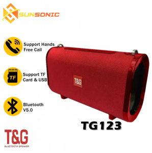 T&G TG123 Portable HiFi Wireless Stereo Bluetooth Speaker with Shoulder Strap
