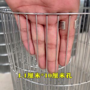 【PPO0】Bird Cage Net Breeding Net Rabbit Cage Net Parrot Pigeon Cage Net Quail Net Long Hole Welded Wire Mesh Chicken Net Galvanized Barbed Wire/outdoor bird cage net welded wire mesh chicken rabbit  breeding net