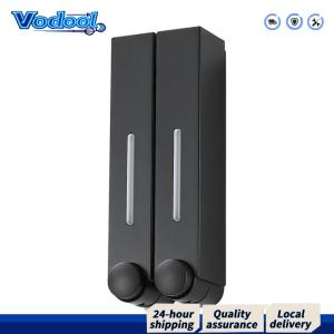 No Drill Wall-Mounted Shower Soap Dispenser with Transparent Reservoir for Bathroom Easy to Refill and Clean