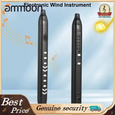 ammoon BUZHI Digital Electronic Wind Instrument Portable Synthesizer Supports 10 Tones Adjustable Blowing Sensitivity Built-in Speaker Support APP BT Connect for Adults Beginners