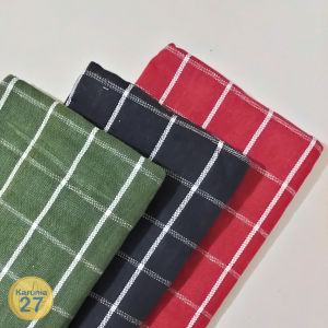 6 Buah Lap Kain Serbet Dapur Merpati Dasar Warna