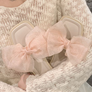 IELGY Fairy style mesh bow slippers for women