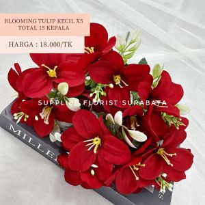 [BLOOMING TULIP KECIL X5] TOTAL 15 KEPALA TULIP MEKAR ARTIFICIAL FLOWER BUNGA PALSU LILY TULIP ORCHID HYDRANGEA KAMBOJA BUNGA HIAS VAS MEJA RUANG TAMU HOME DECORATION FILLER BUNGA TANGAN BOUQUET BUKET WISUDA TABLE DECORATION DEKORASI MEJA WEDDING