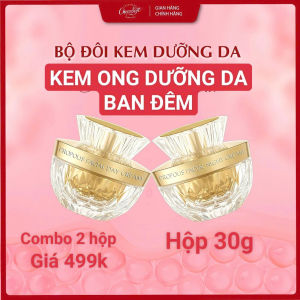 BỘ ĐÔI KEM ONG DƯỠNG DA NGÀY & ĐÊM – (Gồm 1Hũ Kem Ngày 30g+1 Hũ Kem Đêm 30g ) Ban ngày – bảo vệ & cấp ẩm. Ban đêm – phục hồi & tái tạo