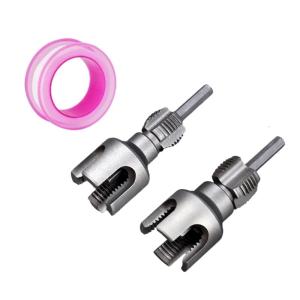 Alloy Steel Pipes Thread Set 1/2" DN15 & 3/4" DN20 Internal External Thread Cleaner For Plumbing Maintenance