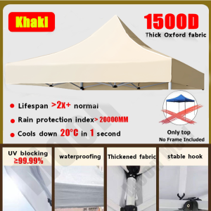 【Can use 50 years】2x2/3x3/3x4.5m1500D Thickening Tent Cover waterproof sun protection camping tent Bearing capacity 1000kg 5 colors outdoor heavy duty car tent garage for parking canopy gazebo portable garden umbrella tent