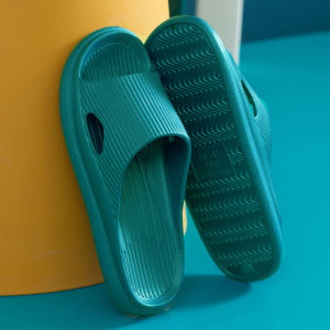 [Free Shipping] New Summer Versatile Solid Color Outdoor MenS Soft-Soled CoupleS Indoor Bathroom Flat Soft-Soled Sandals