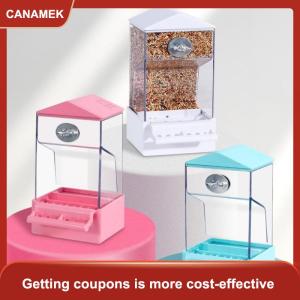 【CANAMEK】 Công suất lớn thú cưng Vẹt tự động trung chuyển LỒNG CHIM hộp thức ăn tách vỏ trấu chống giật gân tích hợp giật gân trung chuyển vật nuôi