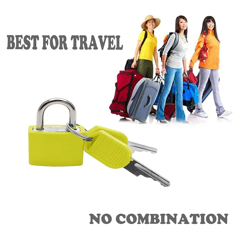 Pcs Suitcase Locks with Keys Small Luggage Padlocks Mini Keyed Padlock  Metal Padlocks for School Gym Classroom
