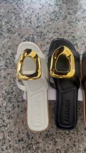 [Free Shipping] Metal Square Buckle Fashion Sandals For Women 2026 Summer New Style Square Toe Open-Toe Wedge Sandals For Women