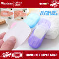 Hodeso - Paper Soap 20 Sheets for Travel , Portable Anti-Bacterial Clean Paper Soap Sheet  Hand Paper Soap Japan Hand Soap Travel Soap with Box. 