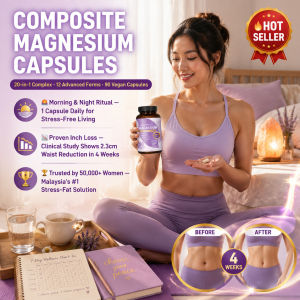 Magnesium Supplements/Weight Management Capsules/Advanced Stress Relief Formula/Metabolism Booster For Stubborn Fat/Health Supplements For Daily Use